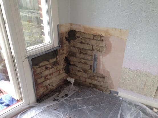 Treating damp in old Fulham